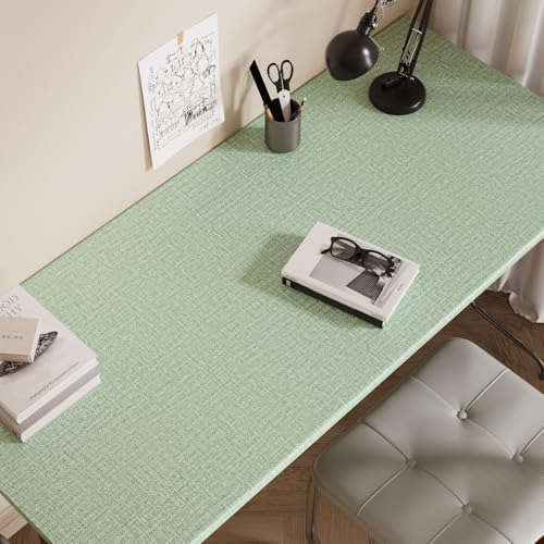 VaryPaper 15.7"x78.7" Light Green Grasscloth Peel and Stick Wallpaper Textured - Image 4