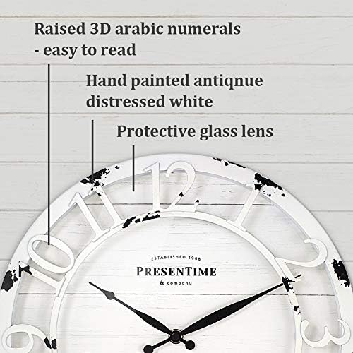 Presentime 13" Farmhouse Series Wall Clock - Image 3