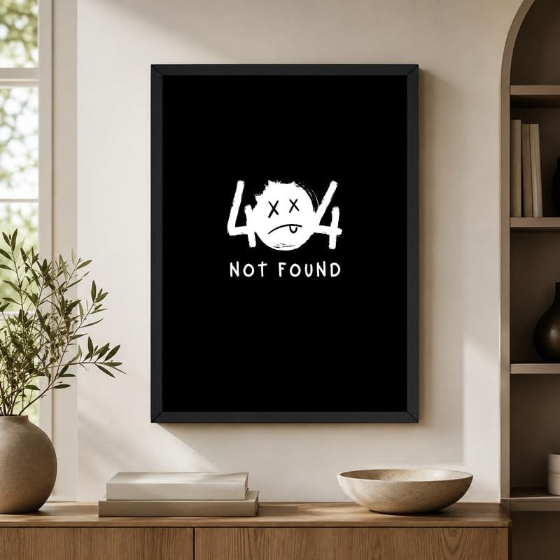 InkFlow Posters Not Found Canvas Poster - Image 6
