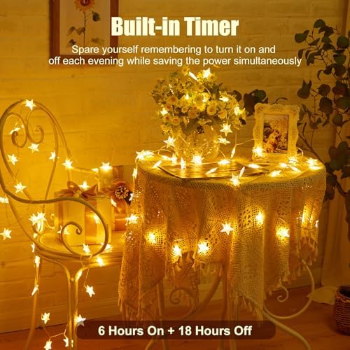 Minetom Star String Lights Battery Operated - Image 3