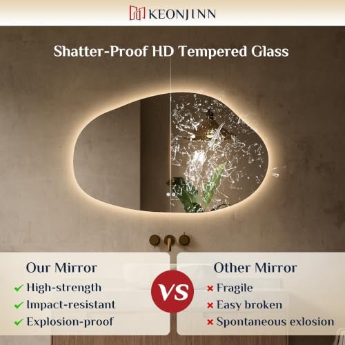 Keonjinn Irregular Bathroom Mirror - Image 6