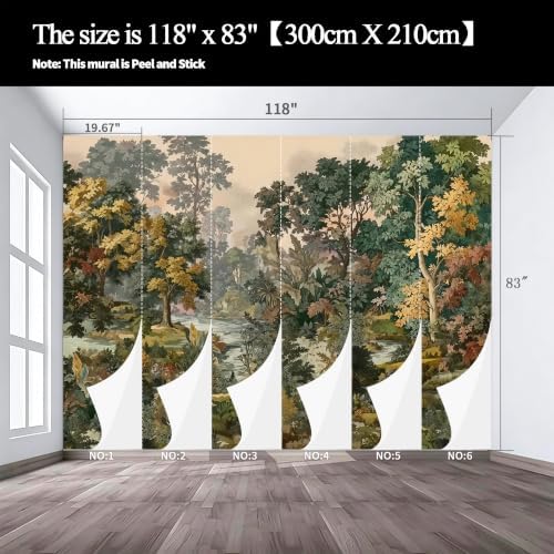 A Lush and Colorful Autumn Forest Valley Landscape - Image 3