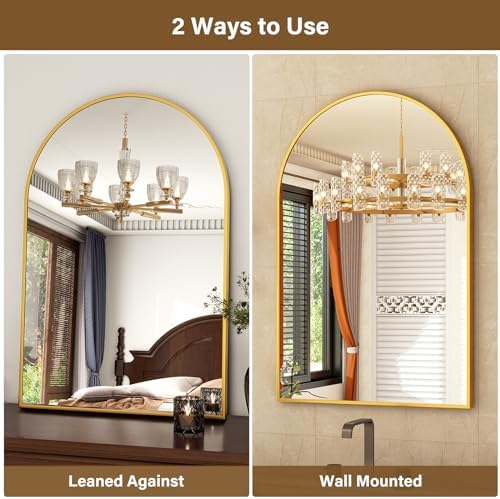 XRAMFY 26"x38" Arched Wall Mirror - Image 6