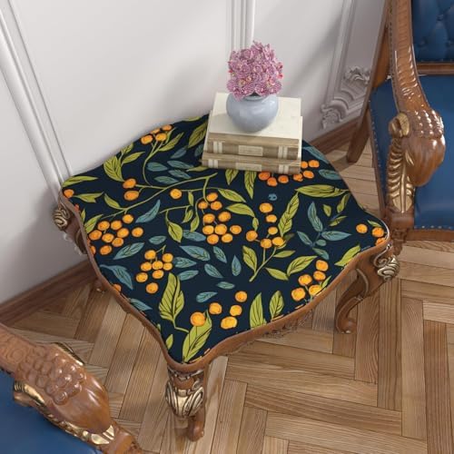BOKEBEVE Leaf Floral Wallpaper Peel n Stick Boho Blue Orange 17.5 x 118In - Image 5