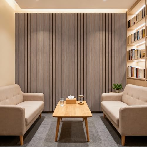 4 Pack 94.4"x11.8" Acoustic Panels, Sound Absorbing Panels, Natural-Walnut - Image 6