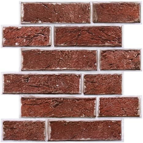3D Faux Brick Wall Panels Peel and Stick, Designed by SMOOSTIKCDECOR