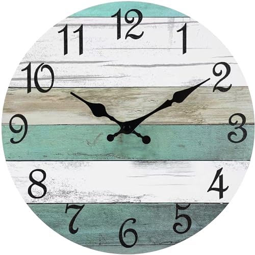 CHYLIN Wall Clock 8" Silent Non-Ticking Battery Operated Rustic by CHYLIN