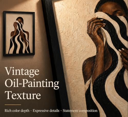 Framed Black Woman Portrait Wall Art, African American Canvas Print - Image 6