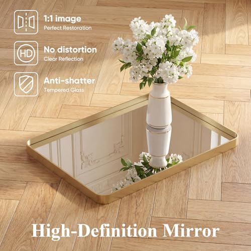 Sweetcrispy Bathroom Mirror 28x20 Inch, Vanity Mirror - Image 4
