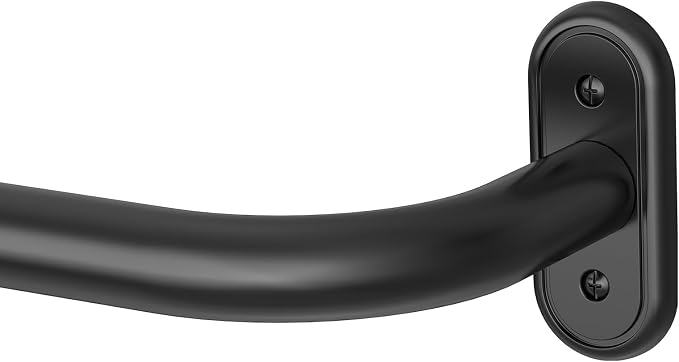 Curtain Rods 36-120 Inch, 1 Inch Adjustable Long Heavy Duty Room Darkening by Wolistsa
