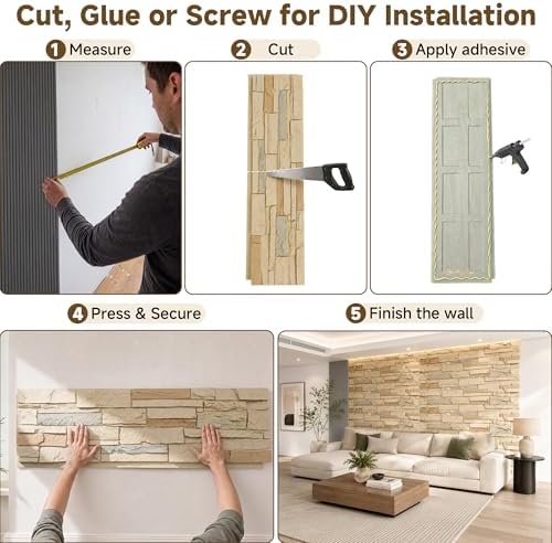 Faux Stone Wall Panels, 3D Artificial Rock Siding - Image 5