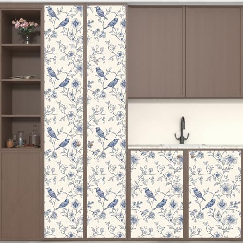 Laatse Floral Bird Vintage Wallpaper Peel and Stick 17.5" x 118" - Image 5