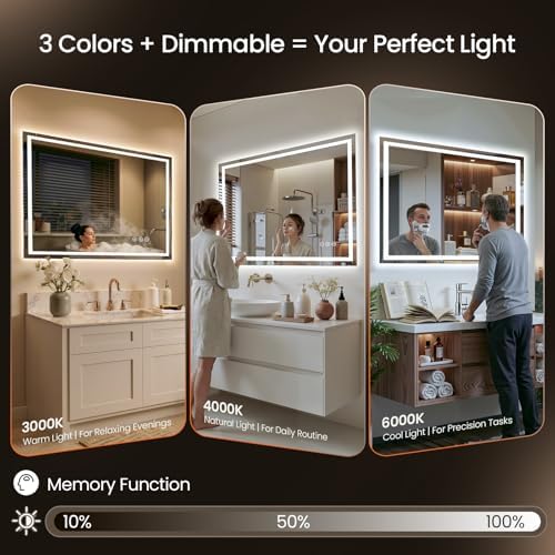 40"x30" LED Bathroom Mirror - Image 3