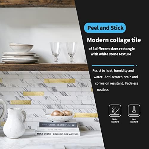Art3d Faux Stone Peel & Stick Backsplash Tile - Image 3