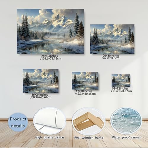 Serene Landscape Canvas Wall Art - Image 5