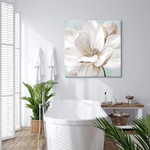 SEVEN WALL ARTS White Magnolia Flower Canvas Wall Art Floral Pictures Decor - Image 6