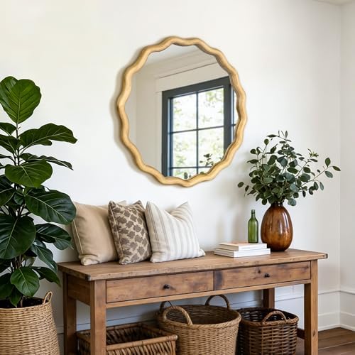 AMOISE Round Wavy Wall Mirror - Image 6
