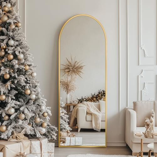 Antok 56" x14” Arched Full Length Mirror, Floor Mirror - Image 2