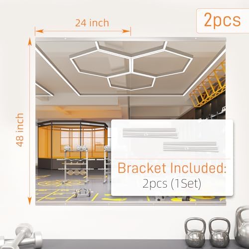 pertetey 48 x 24 in Home Gym Mirrors - Image 5