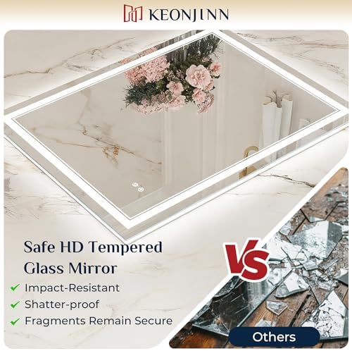 Keonjinn 84" x 36" LED Bathroom Mirror - Image 4