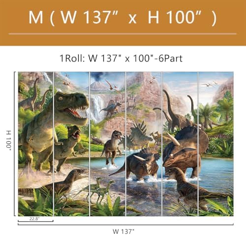 Dinosaur Wallpaper Mural Peel and Stick - Image 4
