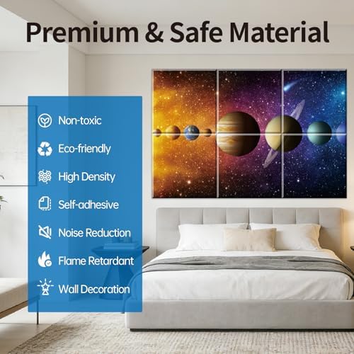 Decorative Acoustic Wall Panels 6 Pack, 72“x48” Art Sound Absorbing Panels - Image 2