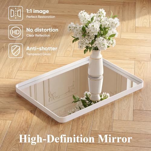 Sweetcrispy Bathroom Mirror 40x30 Inch, Vanity Mirror - Image 3