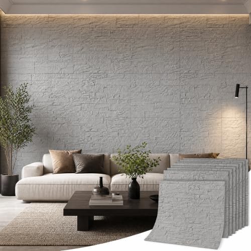 GLSLAND 3D Faux Stone Wall Panels by GLSLAND