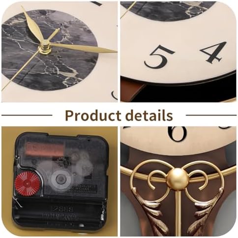 Vintage Modern Wall Clock with Silent Quartz Movement - Image 2