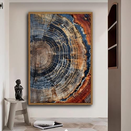 Tree Ring Wall Art Framed, Modern Nature Decor - Image 5