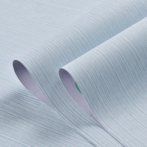 mamonhome Blue Grasscloth Textured Wallpaper 24in X 393in Fabric Contact Paper - Image 4