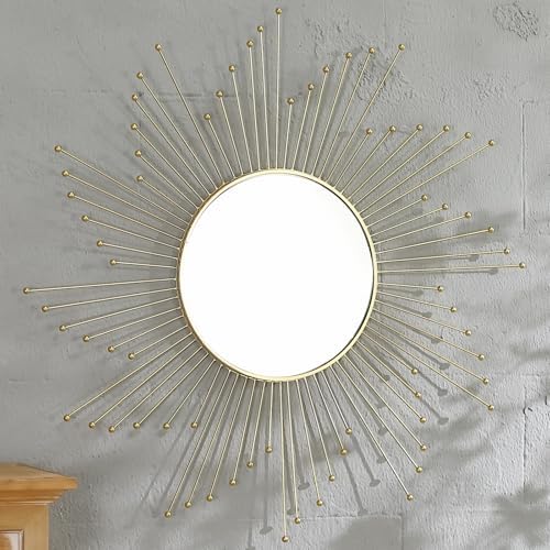 Large Gold Sunburst Mirror - Image 5