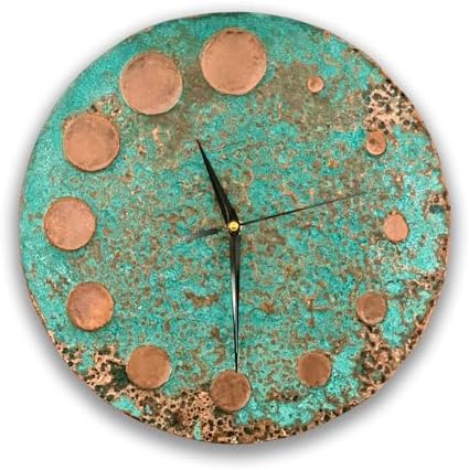 Handmade Copper Wall Clock Artisan Touch in Every Piece by NOOCART