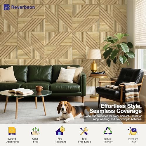 Acoustic Wall Panels, Decorative Sound Absorbing Panels, 6 Pack - Image 6