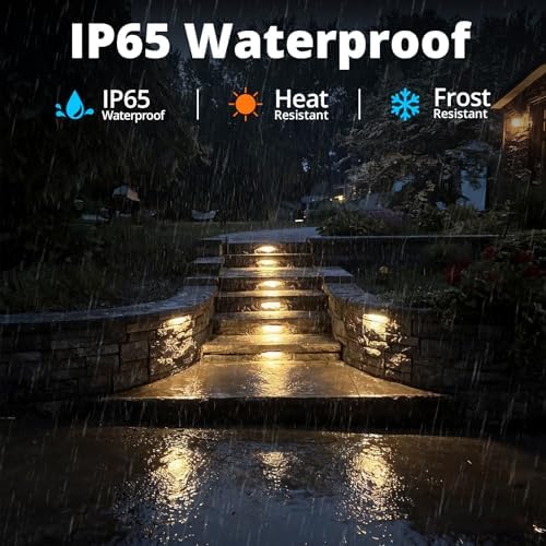 GKOLED Replaceable 6.8" LED Hardscape Lighting, Low Voltage Outdoor - Image 6