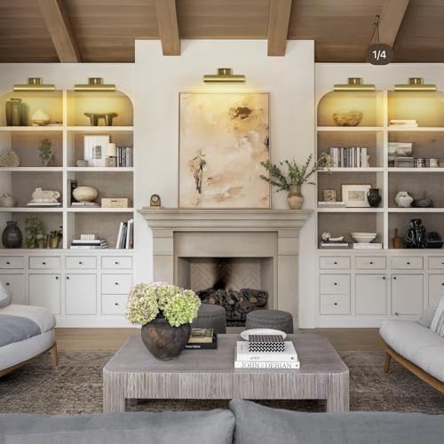 Modern 12in Brass Picture Lights - Image 5