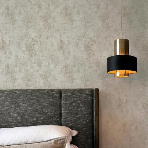 Tempaper Metallic Pearl Distressed Gold Leaf Removable Peel and Stick Wallpaper - Image 3