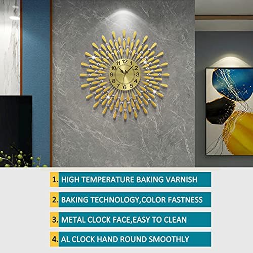 Large Wall Clock Non-Ticking Silent Modern Big Clocks Decorative Wall Clocks - Image 6