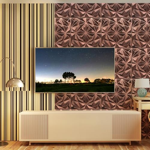 STICKGOO Diamond Wall Panels, Antique Copper, 33 Pack - Image 5