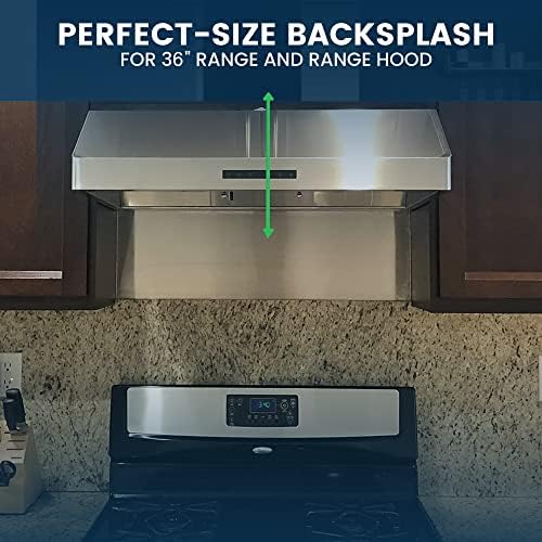 24" x 36" Reversible Metal Backsplash Matching screws | Compatible - Image 7