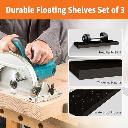 Floating Shelves for Wall Set of 3 - Image 4