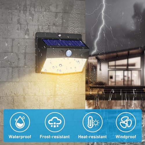 Peasur 16 Pack Solar Motion Sensor Lights Outdoor Waterproof - Image 4