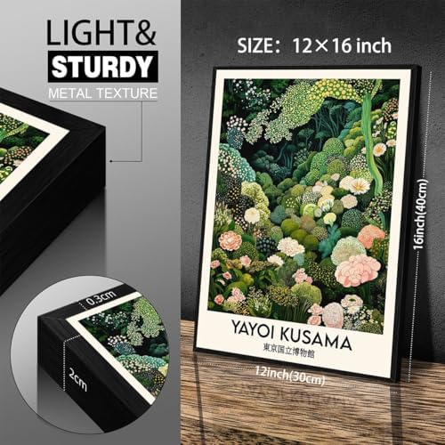 Yayoi. Kusama Black Framed Wall Art - Image 2