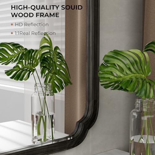 WallBeyond 28" x 40" Rounded Corner Arch Wall Mirror - Image 5