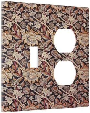 Wallplates Vintage William Morris Floral Plants 1 Toggle 1 Duplex Switch Plate - Image 2