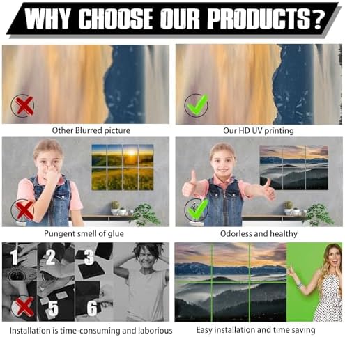 YPY Acoustic Panels, Soundproof Wall Panels, Sound Absorbing Wall Art - Image 6