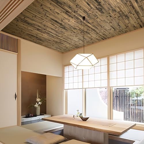 AMZDEPOT Natural Bamboo Wall Panel, 12 x 96 Inch, Dark Burned - Image 6