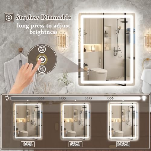28"x36" LED Bathroom Mirror - Image 4