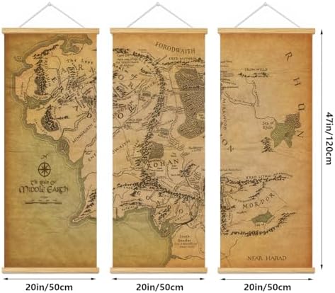 Middle Earth Landscape Wall Art Prints Canvas PaintingFantasy Posters, Wall - Image 4