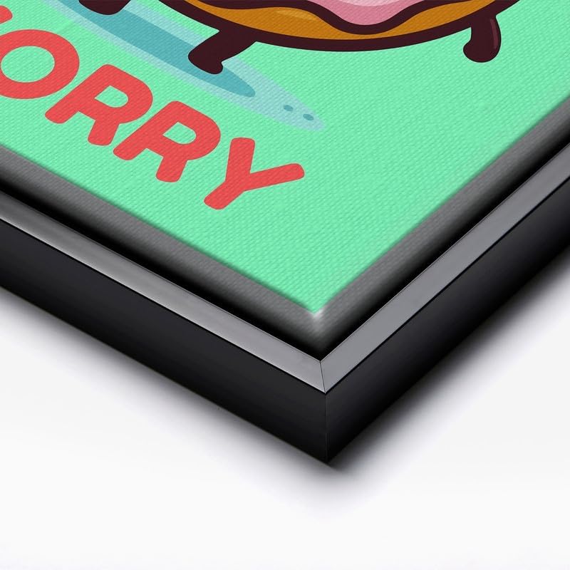 InkFlow Posters Donut Worry Canvas Poster - Image 2